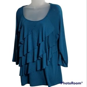 AGB 3/4 Sleeve Top Sz XL